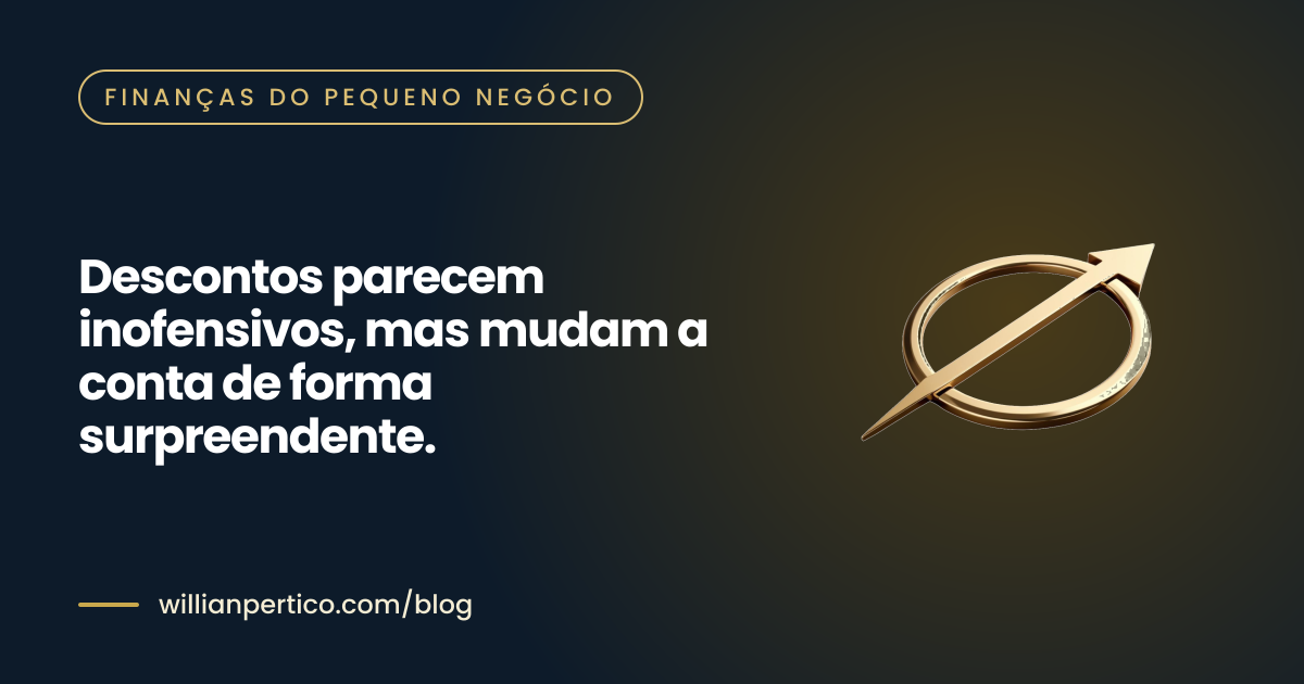 Descontos parecem inofensivos, mas mudam a conta de forma surpreendente.