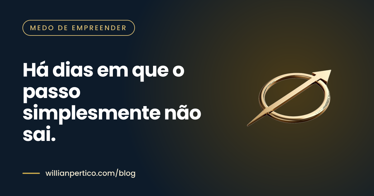 Há dias em que o passo simplesmente não sai.