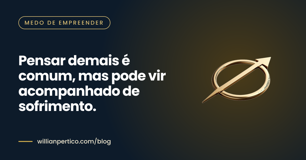 Pensar demais é comum, mas pode vir acompanhado de sofrimento.