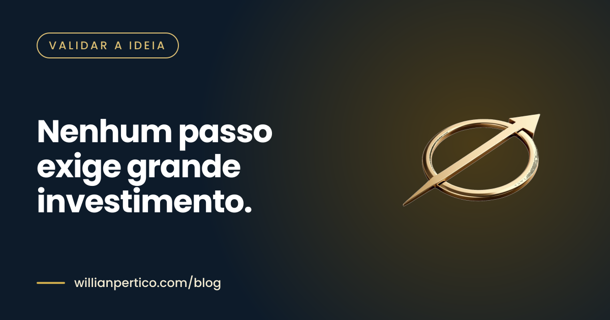 Nenhum passo exige grande investimento.
